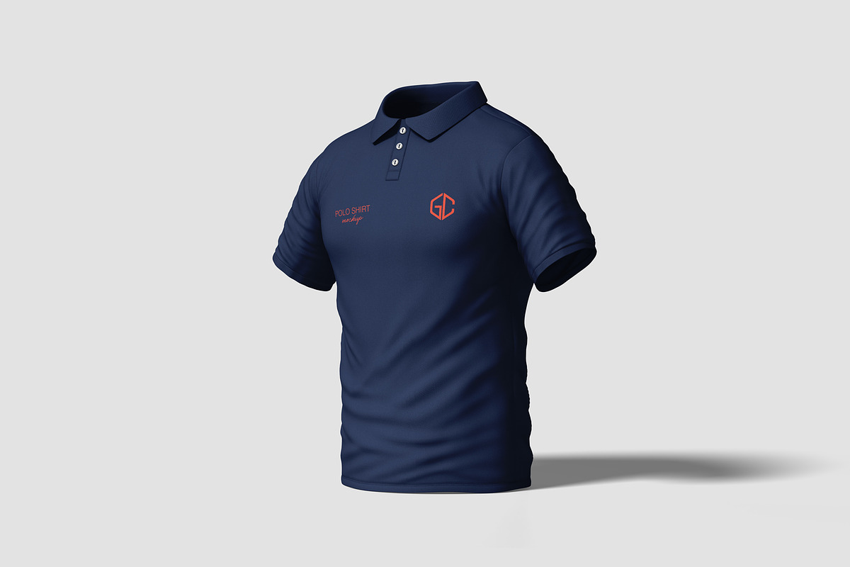 High Quality Polo Shirt Mockup, a Shirt Mockup by graphiccrew (Photo 2 of 13)