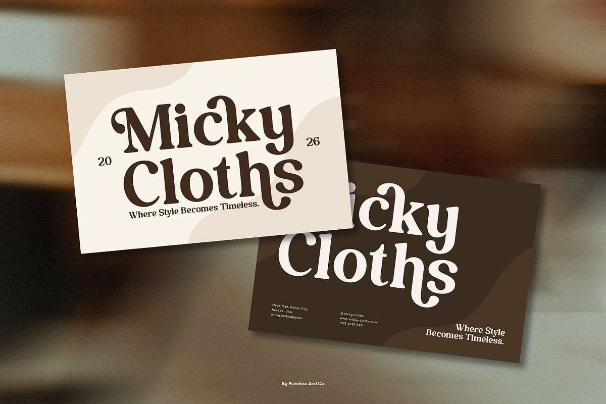 Adivera - Retro Serif Font, a Serif Font by Flawless And Co (Photo 3 of 10)