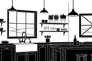 farmhouse kitchen wall decor design, an Illustration by Amazin_art (Thumbnail 9 of 33)