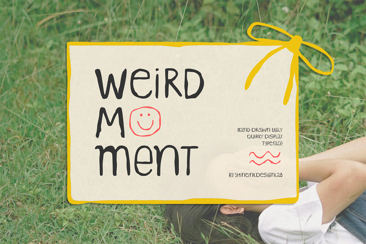 Weird Moment – HandDrawn Quirky Font, a Handwritten Font by shineink.designlab (Photo 1 of 13)
