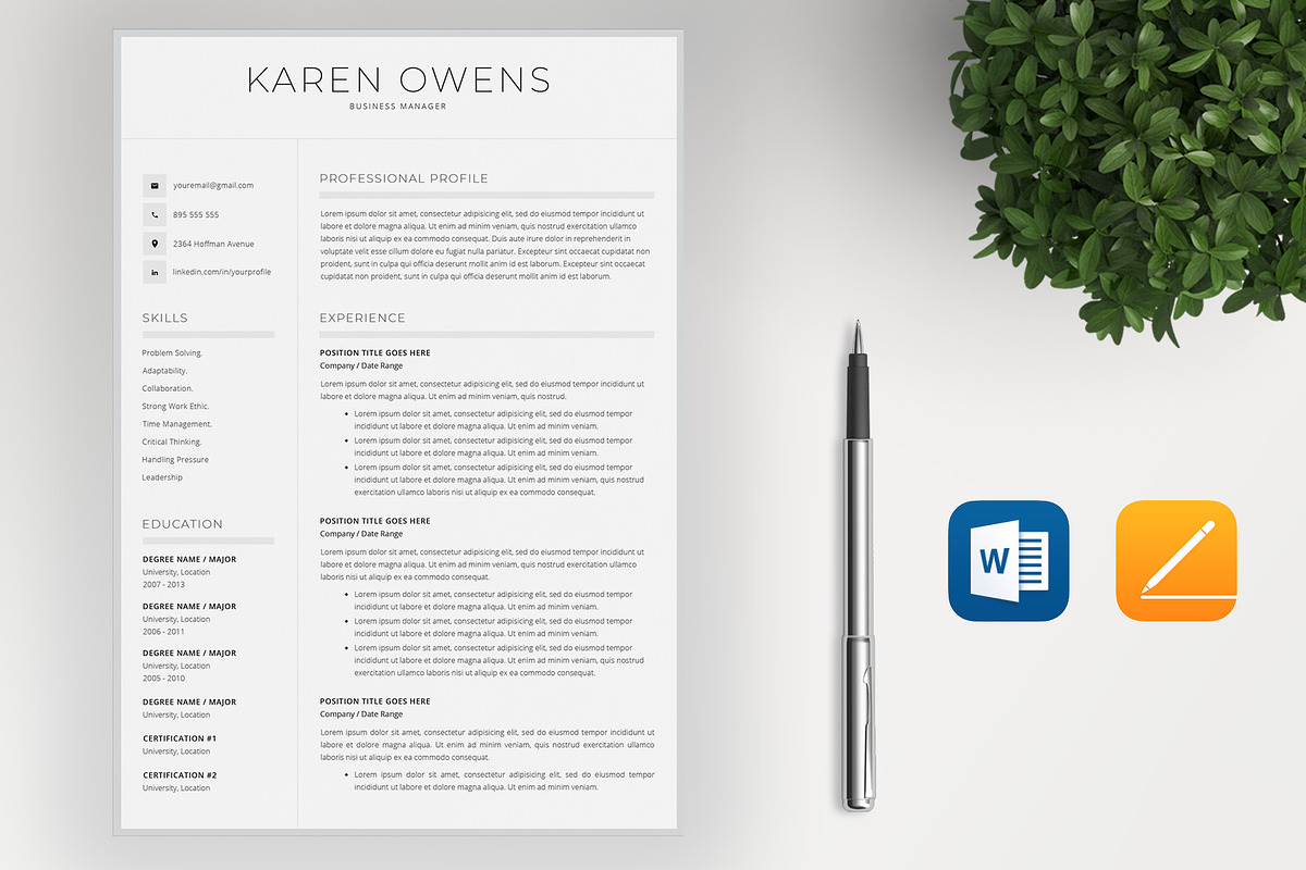 Resume Template and Cover Letter, a Resume Template by SalientResume (Photo 2 of 5)