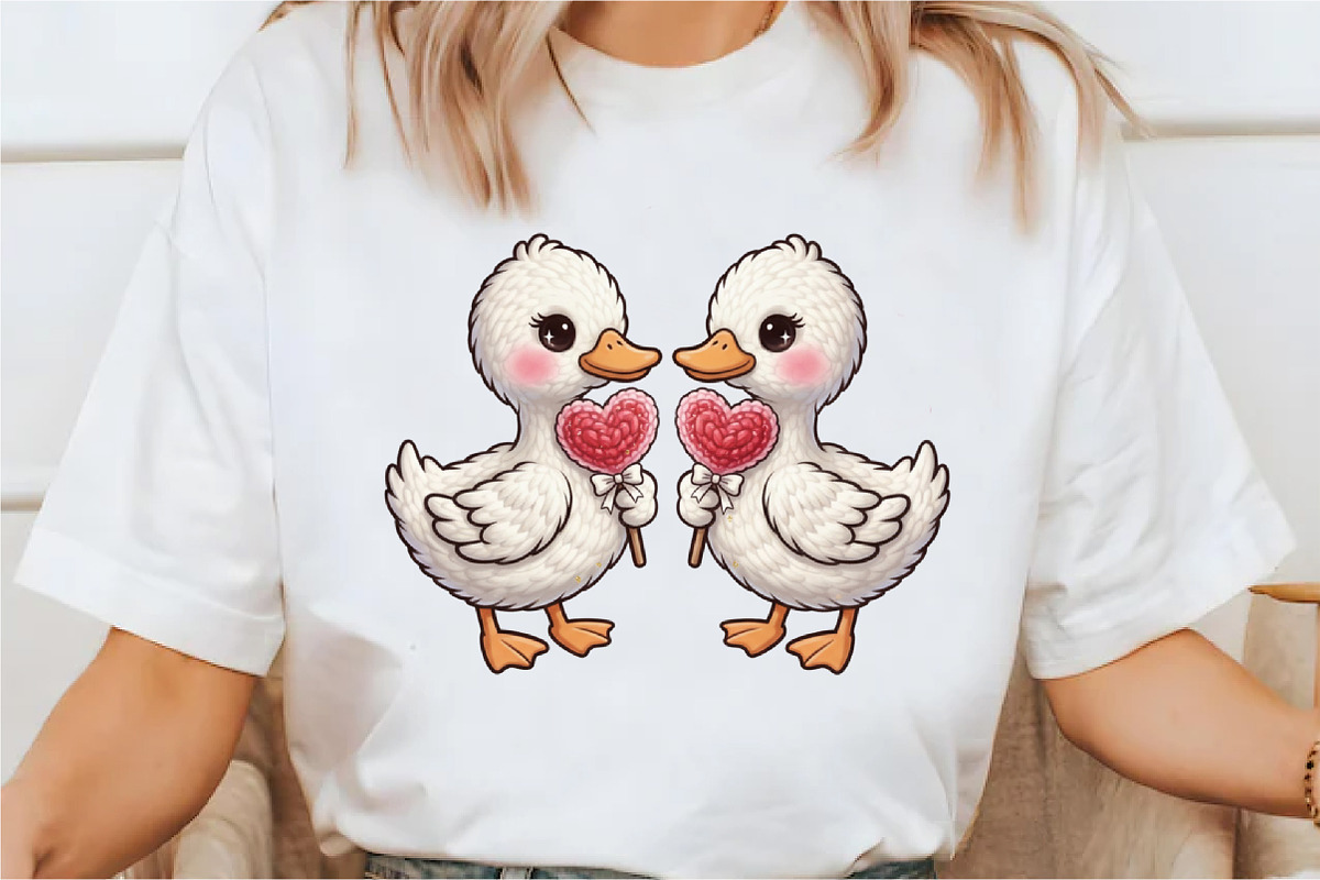 Faux Yarn Valentine Cute Couple PNG, an Illustration by Designking (Photo 5 of 6)
