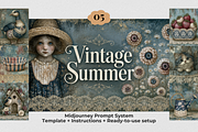 Midjourney Celestial Summer Edition, a Decorative Illustration by Print Haven Mochi Vintage (Thumbnail 6 of 6)