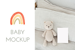Baby Vertical Card Mockup