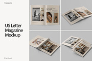 Us Letter Magazine Mockup, a Books & Magazine Mockup by Tokobeta (Thumbnail 1 of 6)