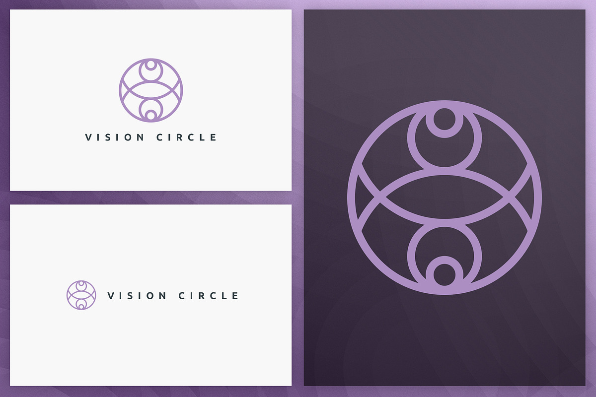 20 Circle geometric logos - outline, a Branding & Logo Template by VP Fonts (Photo 21 of 21)