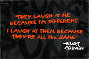 Wasted Youth: 90s Grunge Brush Font, a Handwritten Font by Wingsart Studio (Thumbnail 15 of 20)