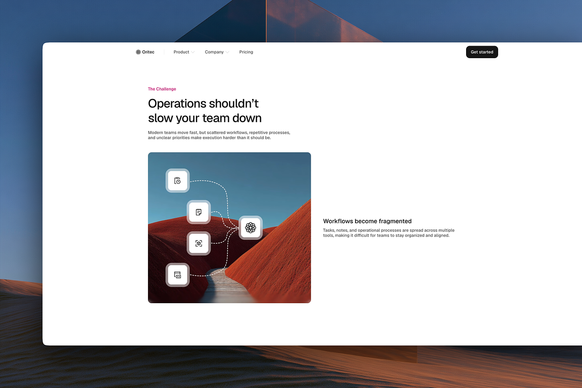 Oritec - framer template, a Landing Page Template by jbcode.it (Photo 3 of 4)