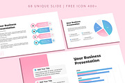 Pink Blue Powerpoint Template, a Presentation Template by SKY CREATION (Thumbnail 3 of 6)