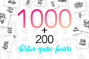 1000+200 POSITIVE QUOTES POSTERS, a Flyer Template by karakotsya (Thumbnail 1 of 14)