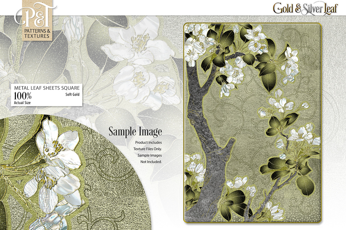 Gold & Silver Leaf, a Texture Graphic by Patterns & Textures (Photo 5 of 16)