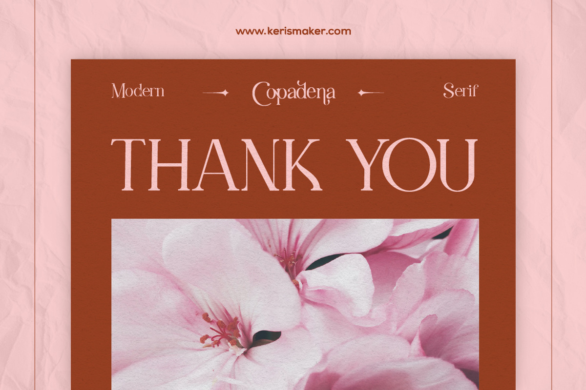 Copadena, a Serif Font by kerismaker (Photo 12 of 12)