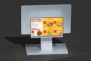 Restaurant Menu on Screen Mockup, a Wearable Device Mockup by Unerispace (Thumbnail 4 of 5)