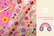 Retro Groovy Hippie Bundle, an Object Graphic by Sofico (Thumbnail 24 of 35)