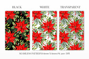 Poinsettia seamless pattern png., a Pattern Graphic by ARTVracovska (Thumbnail 3 of 6)