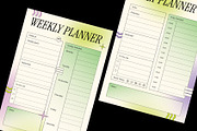 Classic Y2K Daily Weekly Planner, a Stationery Template by Neermana (Thumbnail 4 of 4)