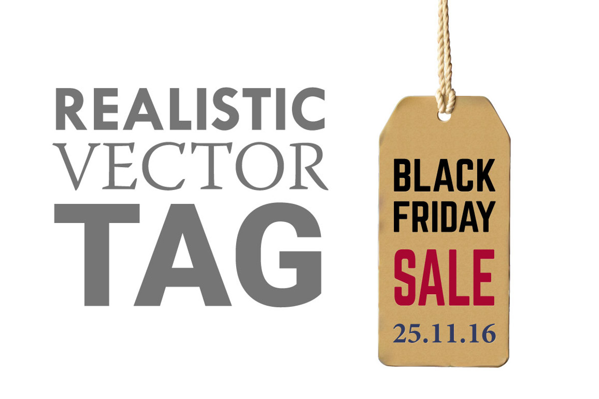 Realistic vector tag, an Object Graphic by Sunny Design (Photo 1 of 4)