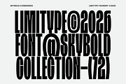 Skybold - Condensed Font, a Sans Serif Font by limitype (Thumbnail 3 of 12)