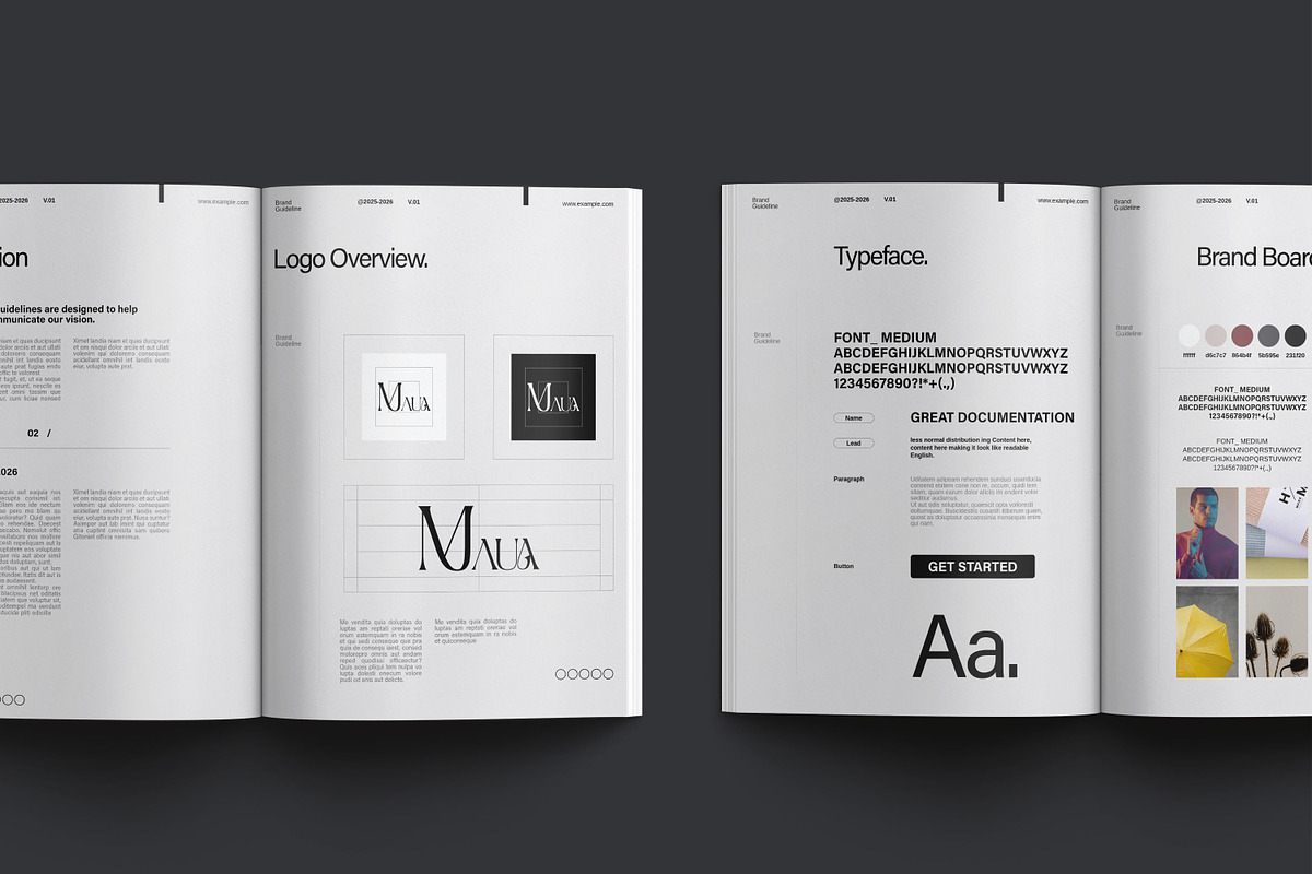 Brand Guideline Brochure Template, a Brochure Template by Work_Stock (Photo 6 of 6)