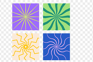 Retro Spiral Pattern Collection