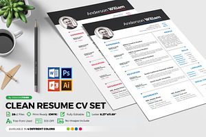 Resume CV With Word & PPT