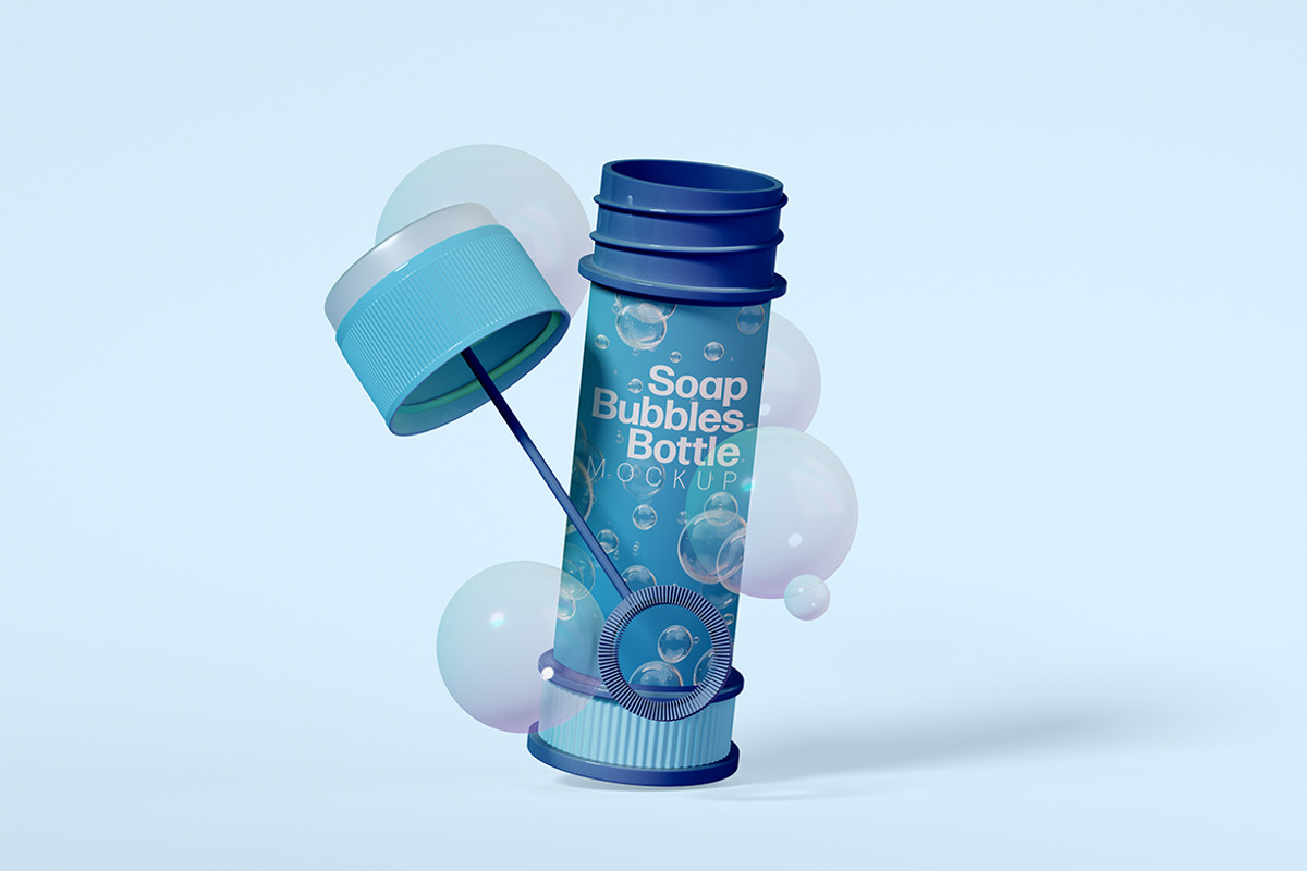 Soap Bubble Bottle Mockup Set, a Product Mockup by McLittle Stock (Photo 4 of 6)