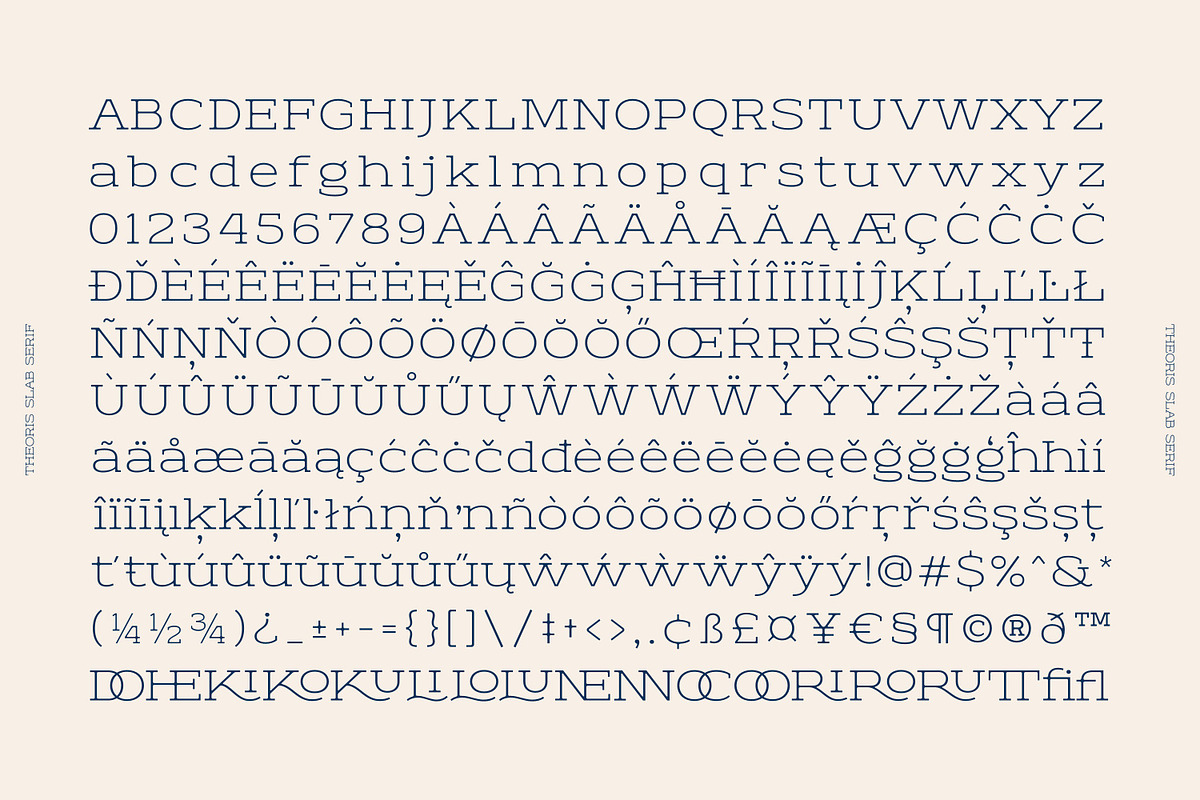 Theoris Slab Serif Font, a Slab Serif Font by Genetype (Photo 8 of 8)