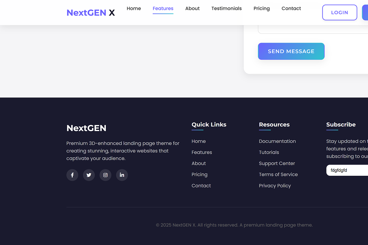 NextGenX – Landing Page, a Landing Page Template by Modern Templates Studios (Photo 7 of 7)
