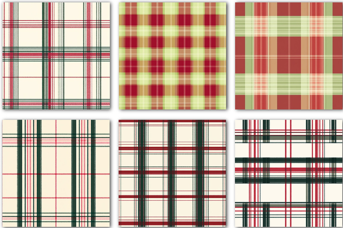 Christmas Plaid Pattern Design, a Background Graphic by DreamCafeArt (Photo 6 of 7)