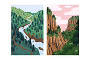 Nature landscapes, cityscape posters, a Seasonal Illustration by PaperTrident (Thumbnail 3 of 3)
