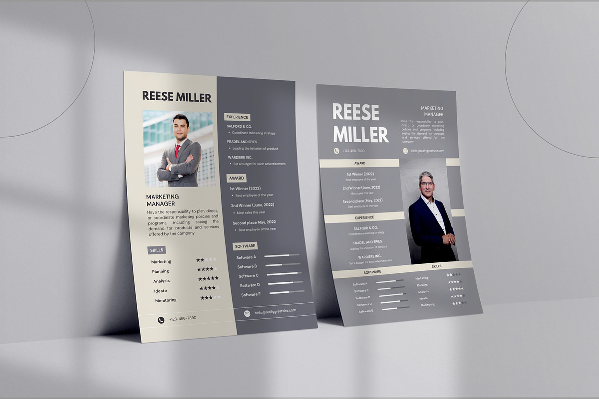 Resume Kit Minimalist Canva Template, a Resume Template by Brandearth RRGraph (Photo 8 of 11)