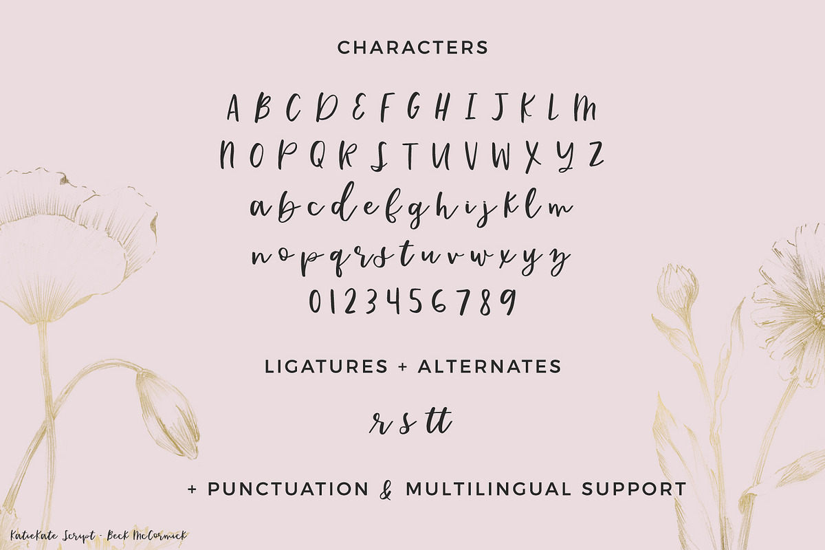 KatieKate Script, a Script Font by Beck McCormick (Photo 5 of 6)