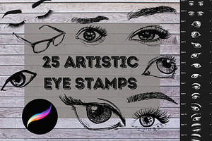 Artistic Eye Drawing Brush Bundle