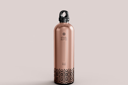 Stainless Steel Bottles Mockup, a Cups & Container Mockup by Mego-studio