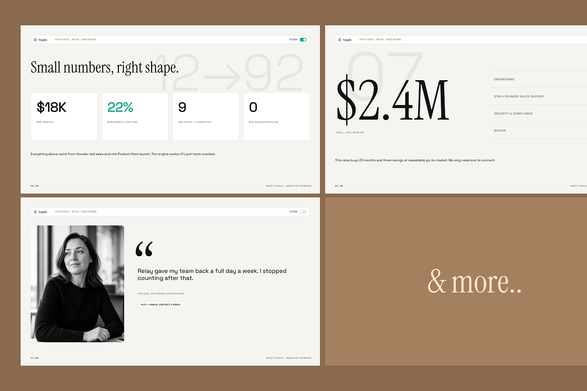 Toggle - SaaS Pitch Deck Template, a Presentation Template by xStudio (Photo 5 of 5)