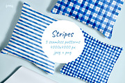 Stripes patterns set, a Pattern Graphic by Lososenok (Thumbnail 1 of 5)