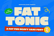Fattonic, a Sans Serif Font by graphicook (Thumbnail 1 of 10)