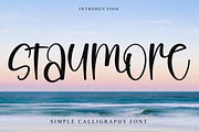 Staymore, a Handwritten Font by FreshTypeINK (Thumbnail 1 of 7)
