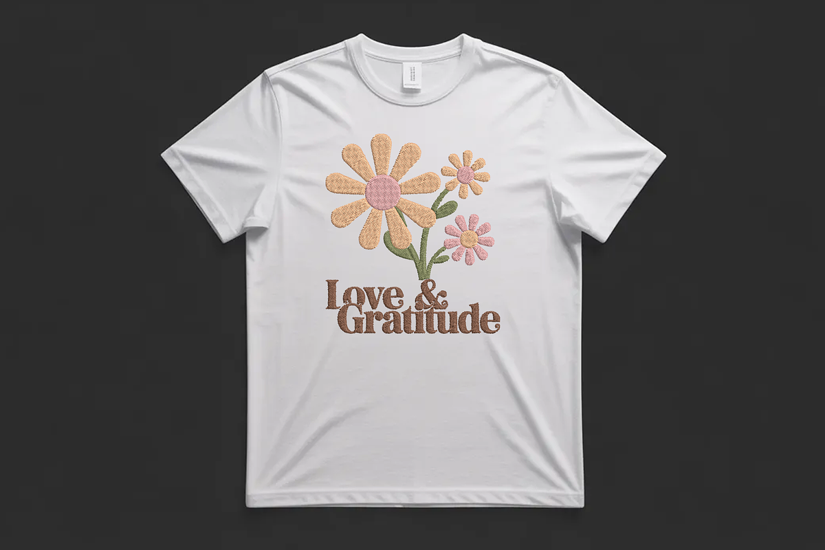 Love & Gratitude Retro Flowers File, an Illustration by Purpose Ekbal (Photo 2 of 3)