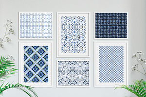 Indigo Collection, 16 Patterns Sets