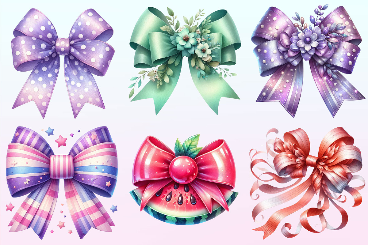 Summer Bow Clipart Bundle, a Graphic by CitraGraphics (Photo 3 of 4)