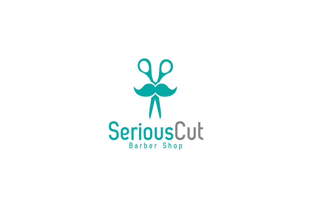 Serious Cut Logo Template, a Branding & Logo Template by Logo20