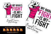Breast Cancer Awareness Warrior SVG, a Healthcare Illustration by Vignette.IT (Thumbnail 2 of 3)