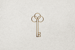 Minimalist Luxury Key Logo