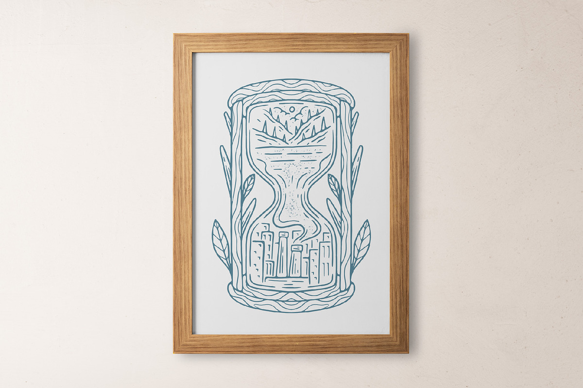 Vintage Outdoor Line Art Badge, an Object Graphic by Sandewo (Photo 5 of 13)