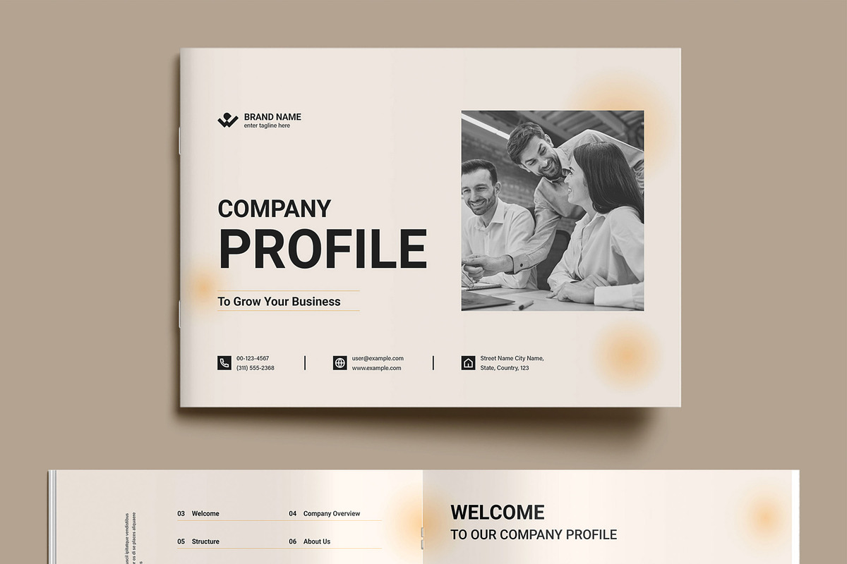 Professional Company Profile, a Brochure Template by MightyDesign (Photo 2 of 9)
