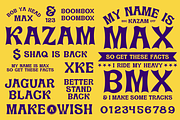 Kazam Display Font, a Font by Brethrendesignco (Thumbnail 2 of 4)