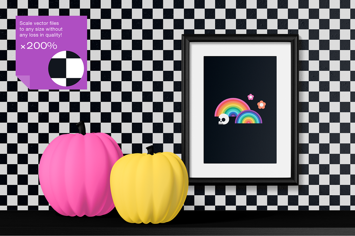 Psychedelic Halloween Pattern Set, a Pattern Graphic by Rxmi Studio (Photo 6 of 10)