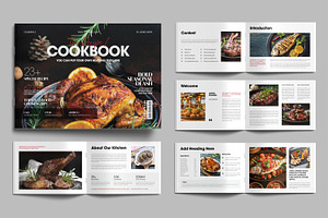 Modern Cookbook Magazine Template, a Magazine Template by MightyDesign