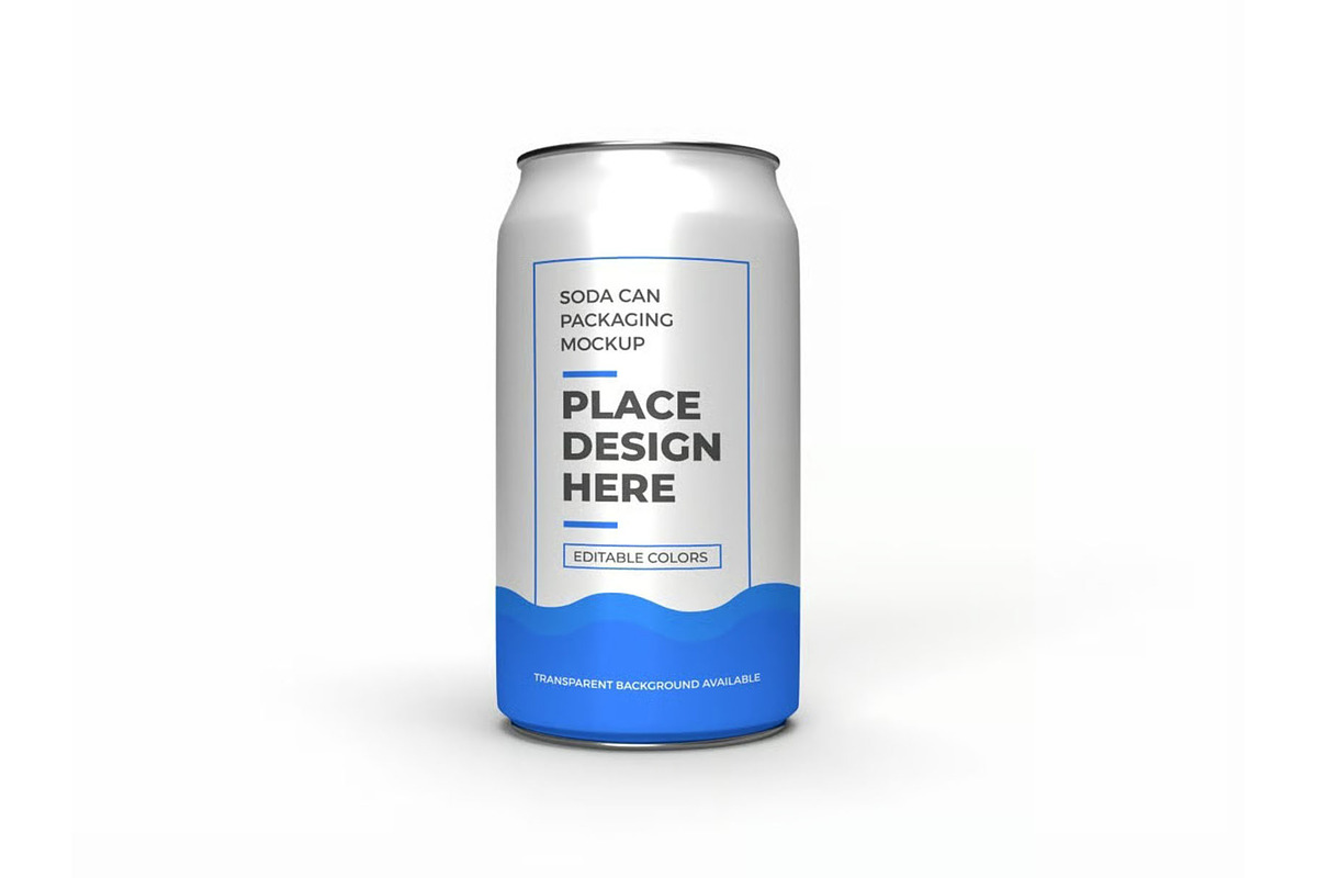 Soda Drink Can Packaging Mockup, a Packaging Mockup by DesignRushMarket (Photo 9 of 11)
